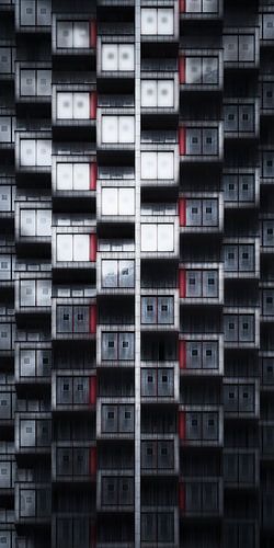Façade de One Park Drive Canary Wharf Londres sur vedar cvetanovic