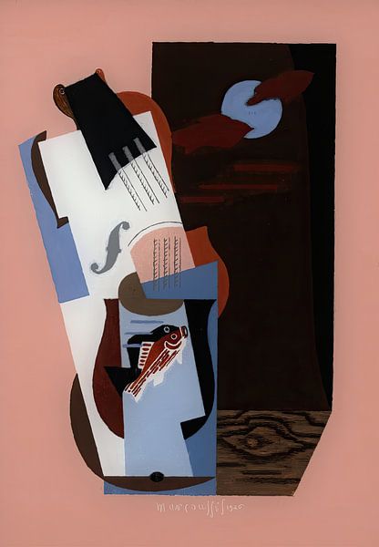 Louis Marcoussis - Vis (1926) van Peter Balan