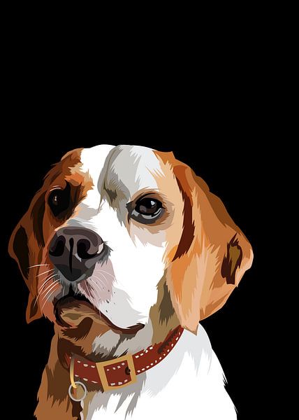 Basset hound in vector by IHSANUDDIN .