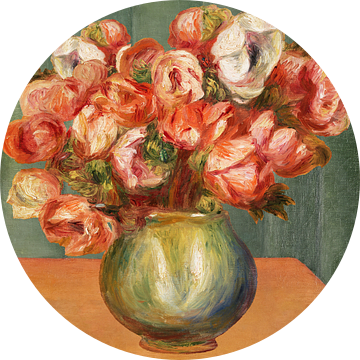 Renoir's Anemones Vase (with bugs) van Marja van den Hurk