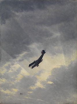 Christopher Nevinson, Naar beneden duiken naar een vijandig vliegtuig, 1917