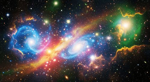 Kosmische botsing van sterrenstelsels