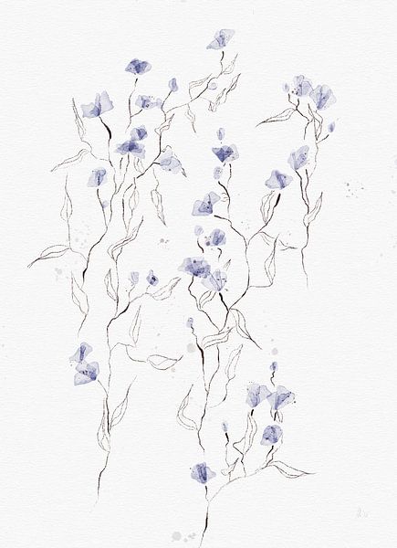 FLOWERWILD BLUES by AnkieArt