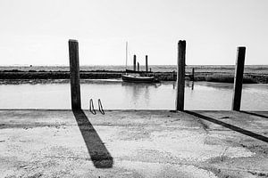 Der Hafen auf Hallig Oland