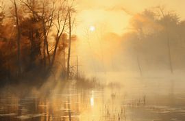 Morgennebel im Herbst