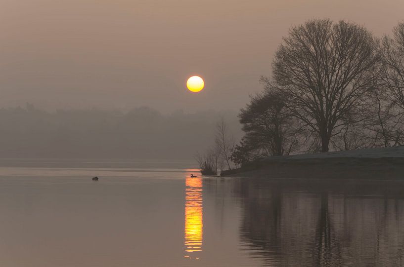 Sonnenaufgang mit Reflexion von Ans Bastiaanssen