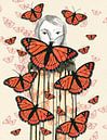 Omgeven door vlinders van Bianca Wisseloo thumbnail