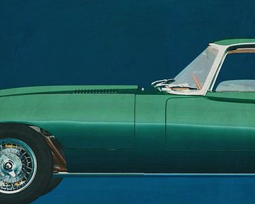 Jaguar E-Type 1960 van Jan Keteleer