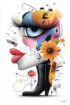 kunstachtige en grappige whimsical karikatuur van Gelissen Artworks