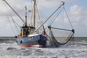 Ameland/Bootje op het strand van Rinnie Wijnstra