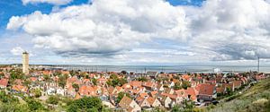 Terschilling panorama with the Brandaris lighthouse by Sjoerd van der Wal Photography