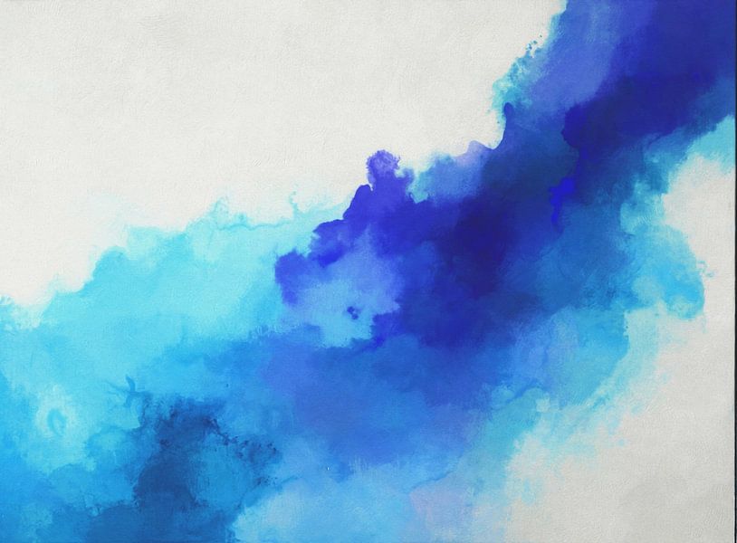 Blue fluid ink by Angel Estevez