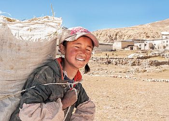 Bauernjunge in Tibet