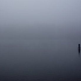 Mist over de Rijkerswoerdse Plassen sur Robert Wiggers