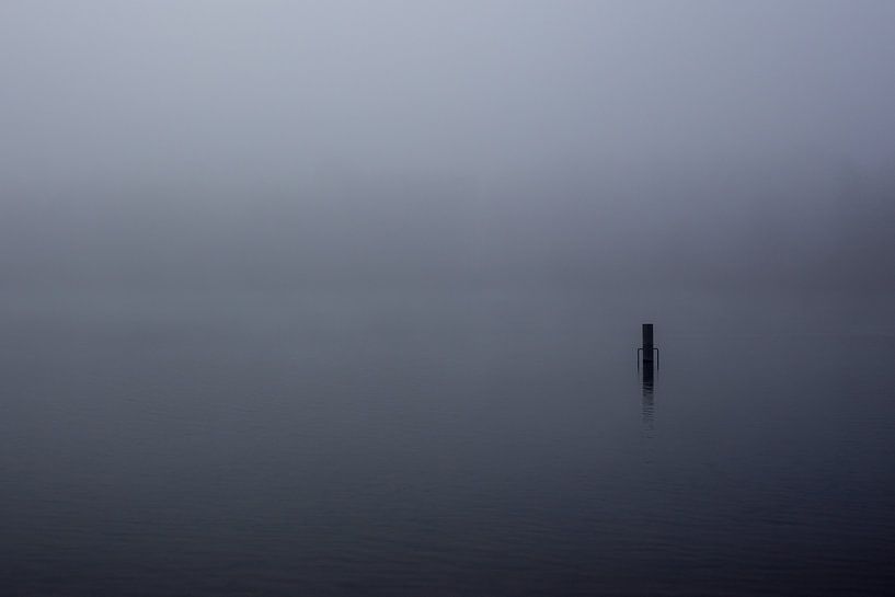 Mist over de Rijkerswoerdse Plassen van Robert Wiggers