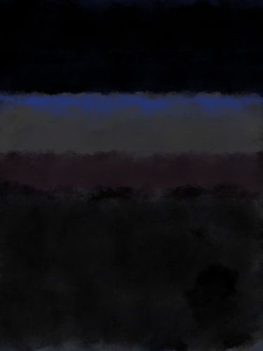 Kleurveldschilderij geïnspireerd door Mark Rothko. 