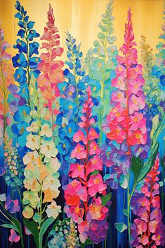 Bloom | Œuvre d'art florale sur Peinture Abstraite