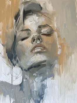 Modernes abstraktes Porträt