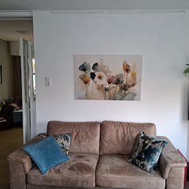 Customer photo: Dry Flowers Bouquet by Treechild, on canvas