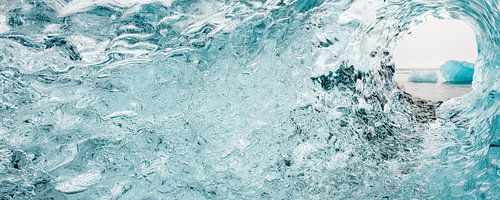 Eiskalte Aussicht am Diamond Beach von Ron van der Stappen