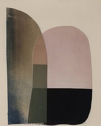 Modern abstract in pastelkleuren (gezien bij vtwonen)
