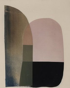Modern abstract in pastelkleuren (gezien bij vtwonen) van Studio Allee