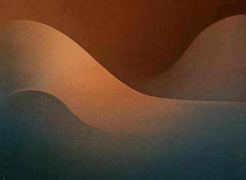 Vagues vertes et brunes