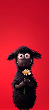 Mouton noir Marguerite blanche