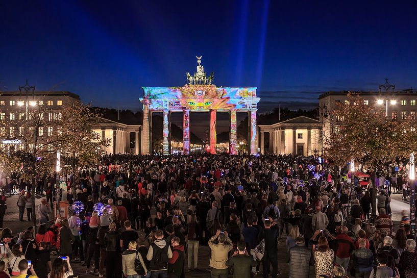 La Porte de Brandebourg de Berlin sous un éclairage particulier par Frank Herrmann