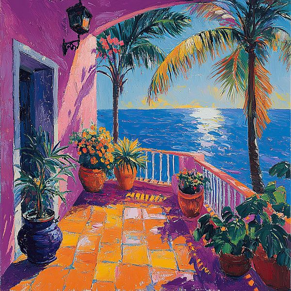 Matisse inspiriert Mediterran von Niklas Maximilian