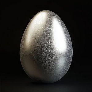 Ei aus Silber Porträt