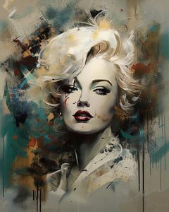 Pop-Art-Porträt von Marilyn Monroe von Studio Allee