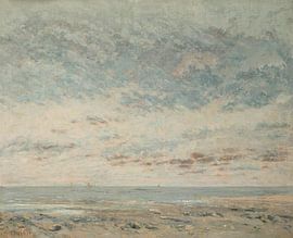Low Tide at Trouville, Gustave Courbet