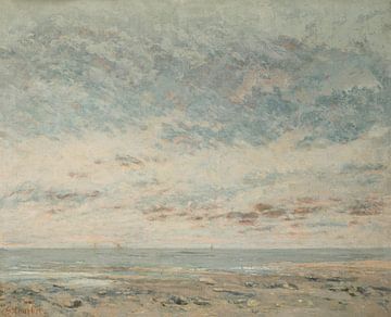 Low Tide at Trouville, Gustave Courbet