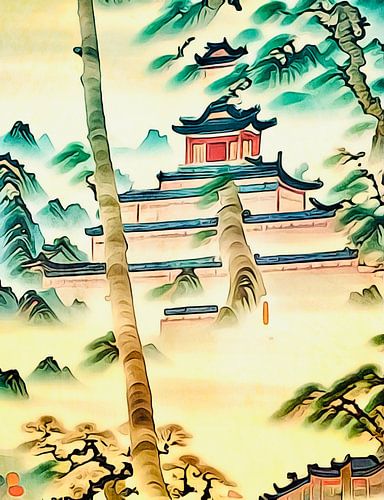 Tempelcomplex in Cambodja, motief 2