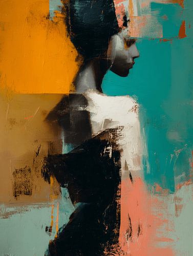 Contemporary abstract portret