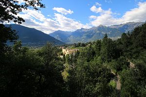 Italienisches Schloss in einem schönen Wald gelegen
