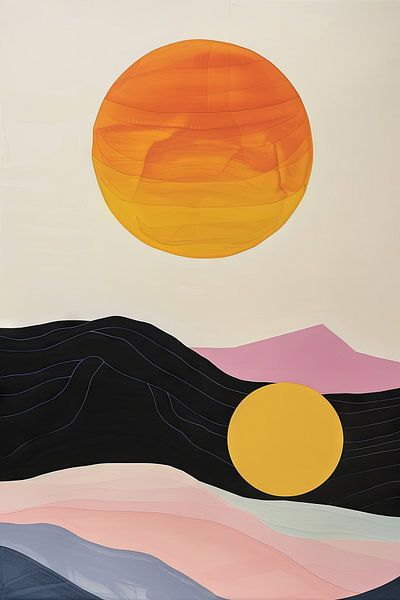 Abstract suns by Poster Art Shop