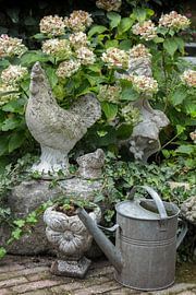 Country cottage scene by Piertje Kruithof