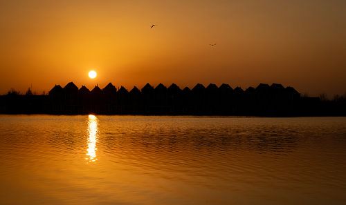 Sunset at Rietplas, Houten