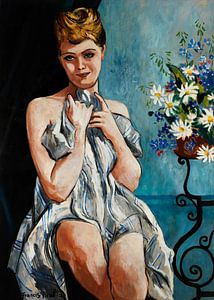 Francis Picabia - Frau mit Blumenstrauß (1942)