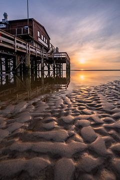 Sunset in St. Peter-Ording by Achim Thomae