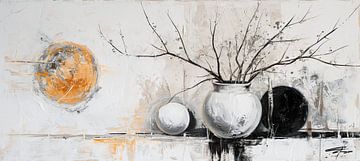 Still life Earth tones by Kunst Kriebels