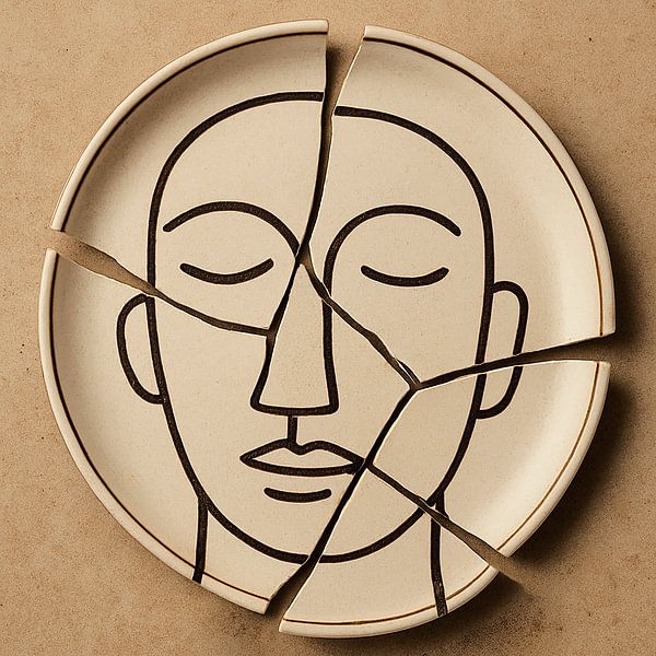 Visages fragmentés 01 par Fernando Vieira
