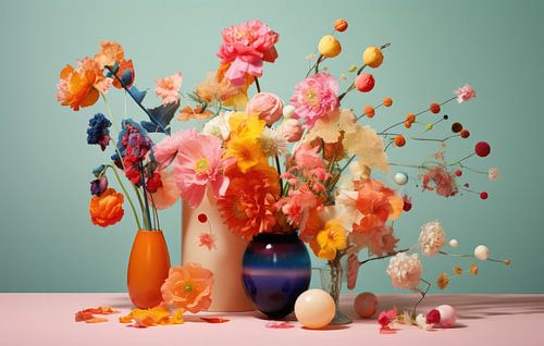 Kleurrijk bloem stilleven