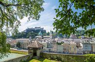 SALZBURG Blick auf die Altstadt mit Stadtmauer  van Melanie Viola thumbnail