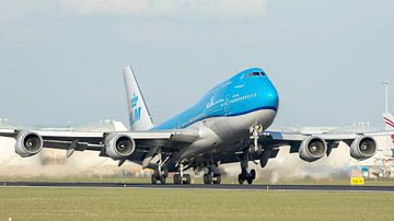 Décollage du klm 747 sur Arthur Bruinen