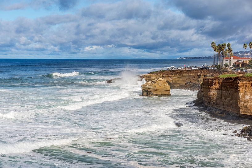 Winterliche Majestät - Sunset Cliffs Natural Park von Joseph S Giacalone Photography