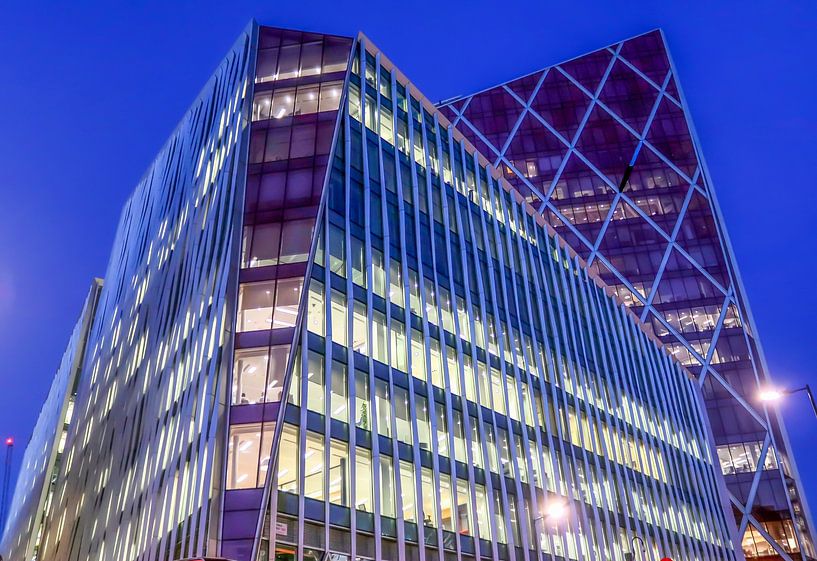 Office building in London at night by MPfoto71