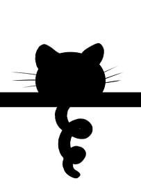 Cat in black and white by Hilde Remerie Photography and digital art